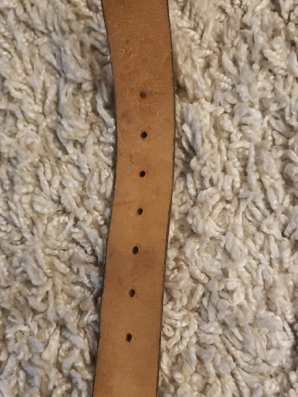 1980 Georgia Bulldogs Brown Leather Belt with Brass Buckle